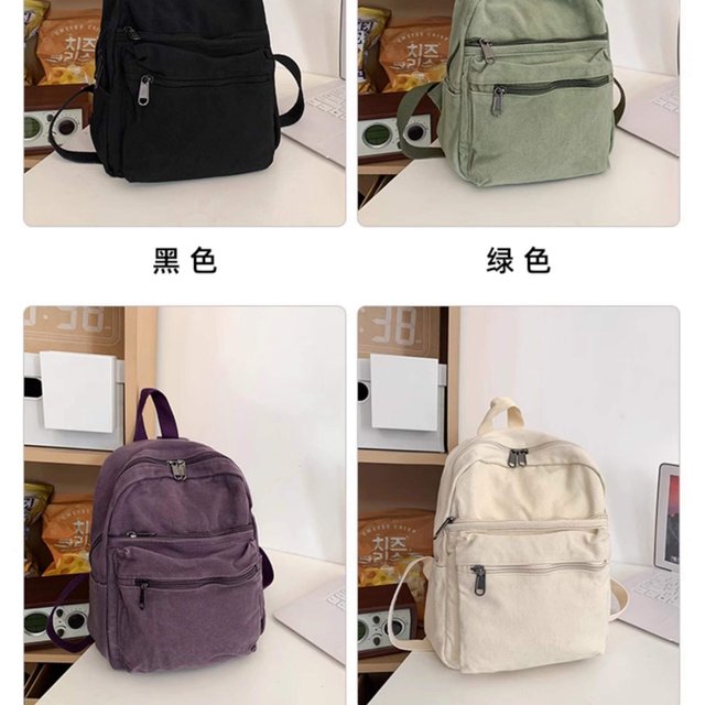 帆布双肩包